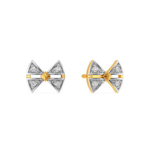 Lustre Knot Diamond Earrings