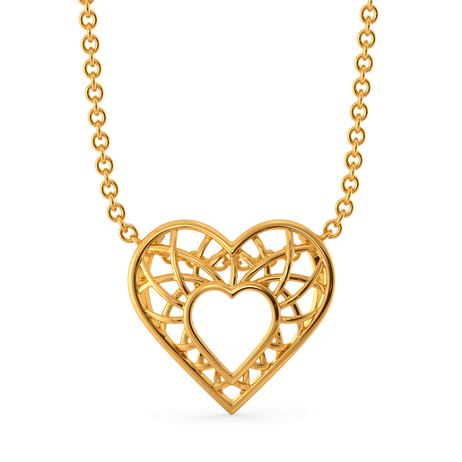 Hearts in Love Gold Pendants