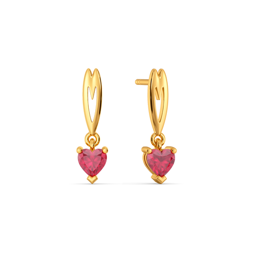 Piece of Your Heart Gemstone Earrings