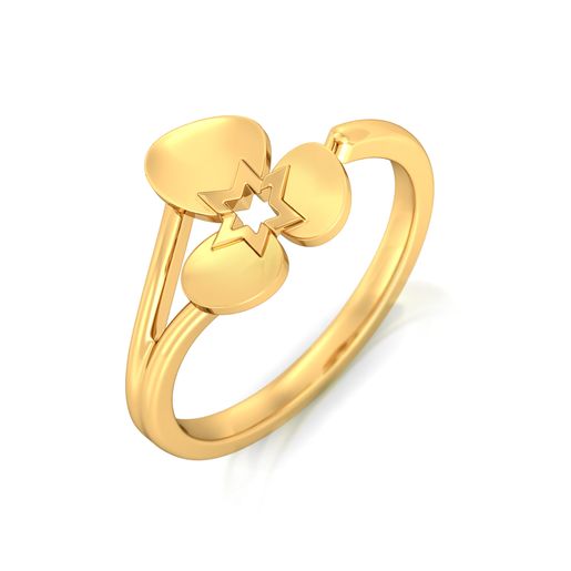 Blazin' Blossom Gold Rings