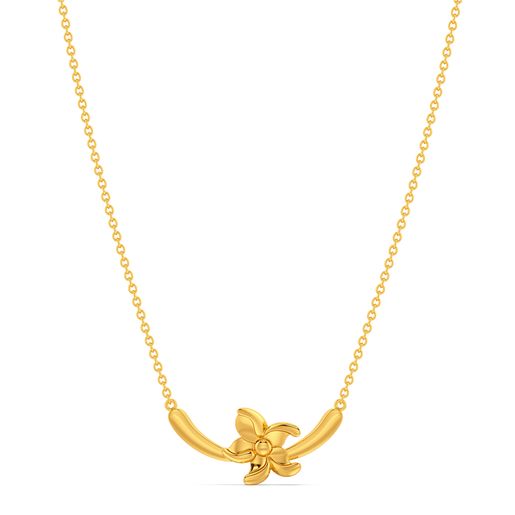 Morning Glory Gold Necklaces