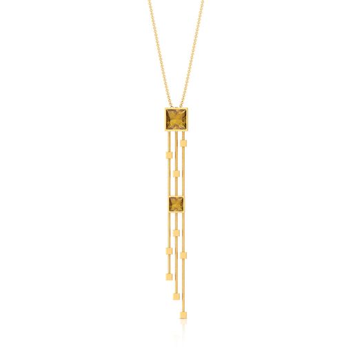 Linear Swing Gemstone Pendants