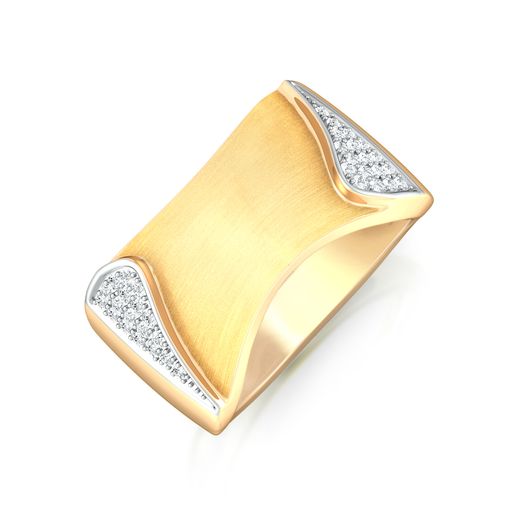Shiny Shield Diamond Rings