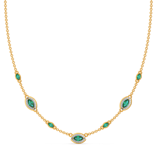 Green Glow Gemstone Necklaces