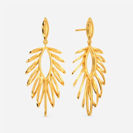 Puffer Up Gold Earrings