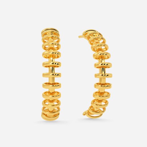 Max Mantra Gold Earrings