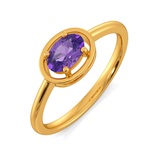 Pretty in Purple Gemstone Rings