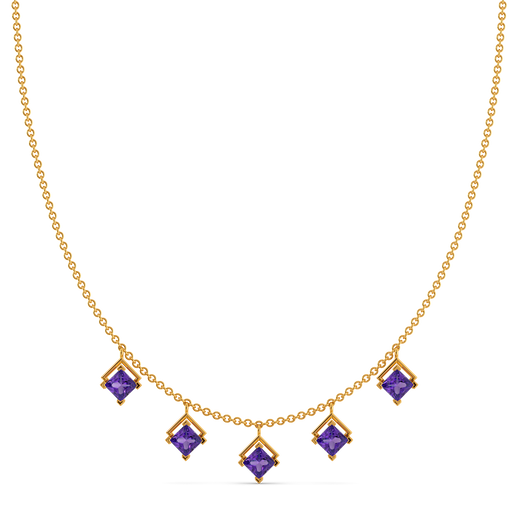 Amethyst Girl Gemstone Necklaces