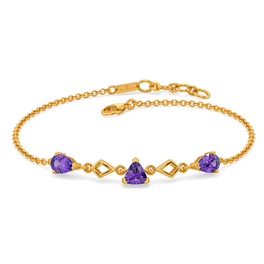 Purple Hues Gemstone Bracelets