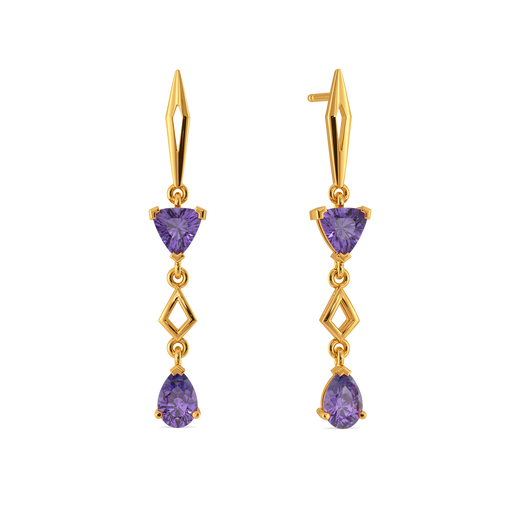 Purple Hues Gemstone Earrings