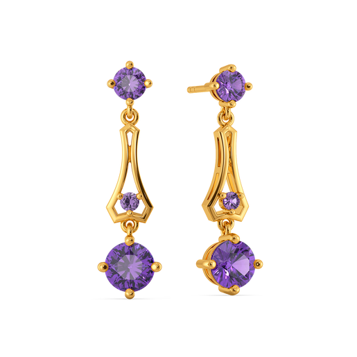Feeling Violet Today Gemstone Earrings