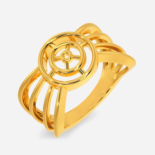 Ship Wheel Wonder Gold Rings