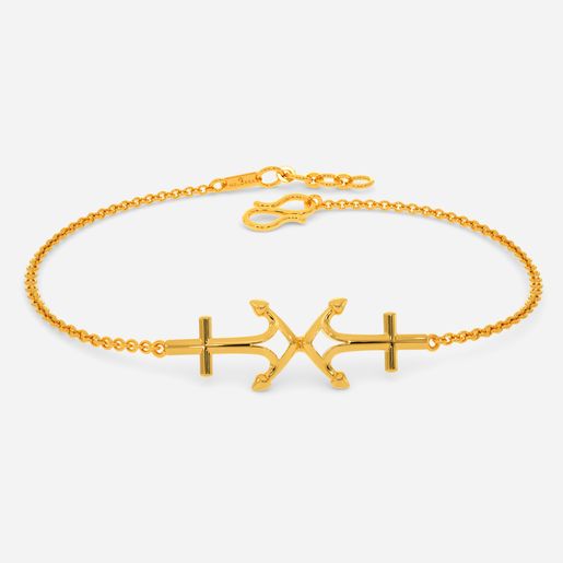 Anchor Deep Gold Bracelets