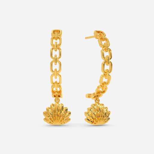 Shell Muse Gold Earrings
