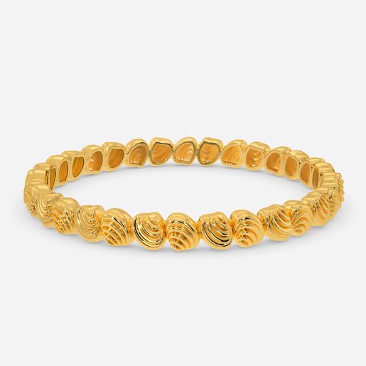Classy Shells Gold Bangles