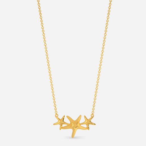 Sea Star Gold Necklaces