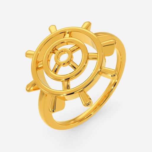 Wheels of Joy Gold Rings