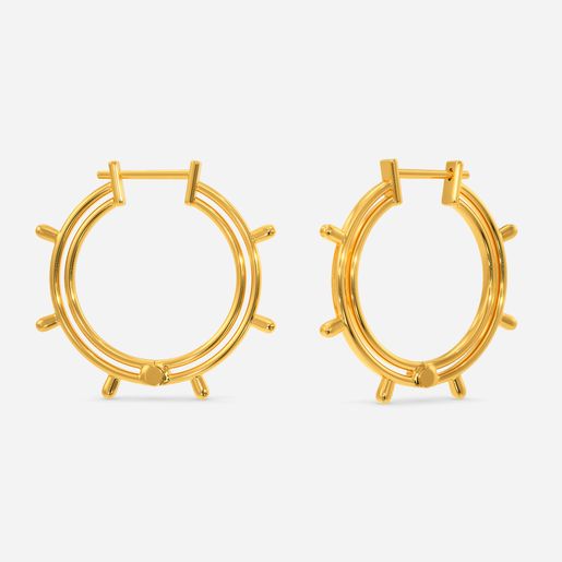 Blissful Shores Gold Earrings