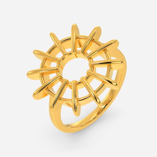 Exuberant Wheels Gold Rings