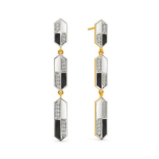 Noir Blanc Diamond Earrings