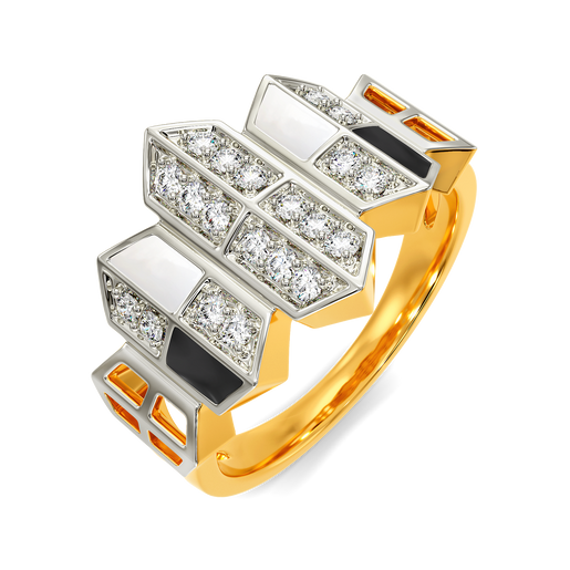 Noir Blanc Diamond Rings