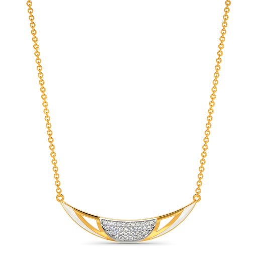 White Edged Diamond Necklaces