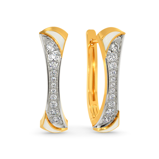 Washed In White Diamond Earrings