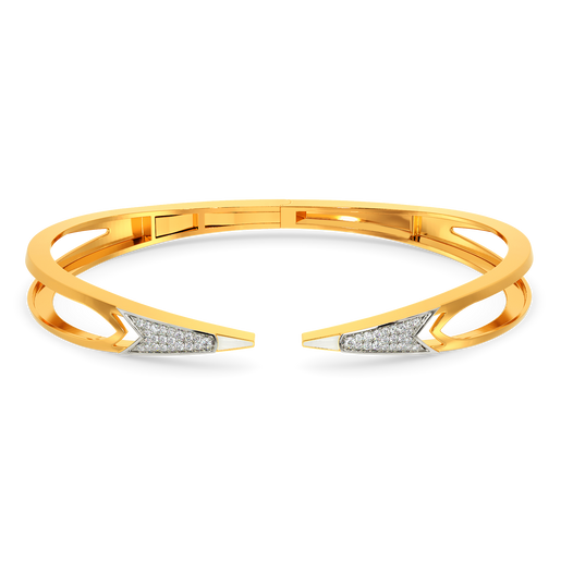 Bold In White Diamond Bangles