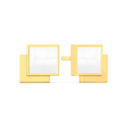 The Unbox Code Gold Earrings