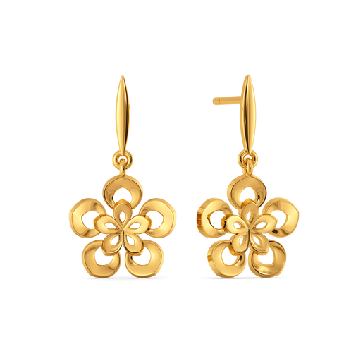 Petal Pop Gold Earrings
