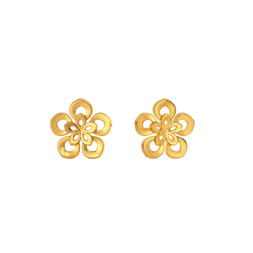 Petal Pop Gold Earrings