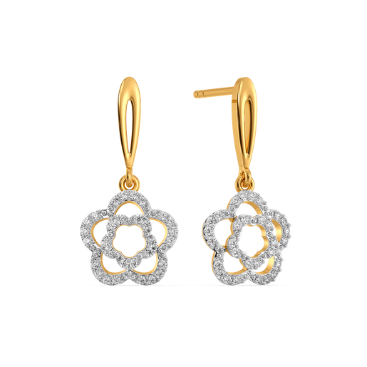 Petal Punch Diamond Earrings
