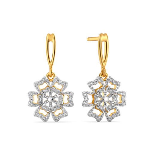 Spring Script Diamond Earrings