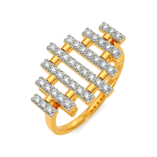 Whimsically Woven Diamond Rings