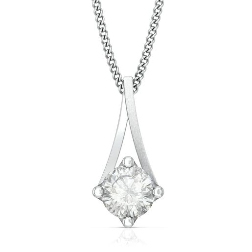 Pristine White Diamond Pendants