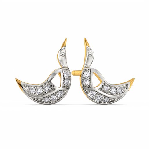 Swan Serenity Diamond Earrings