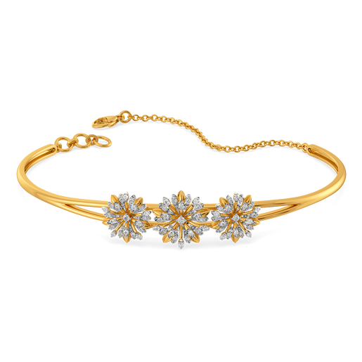Blooming Patterns Diamond Bangles