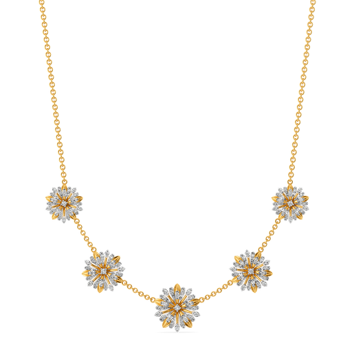 Blooming Patterns Diamond Necklaces