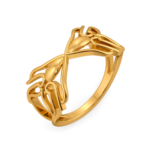 Stellar Trace Gold Rings