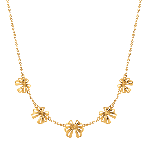 Bold Bloom Gold Necklaces