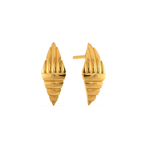 Make a Striped Statement Gold Earrings