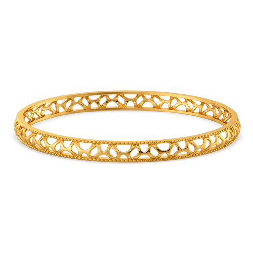 Cutouts Power Gold Bangles