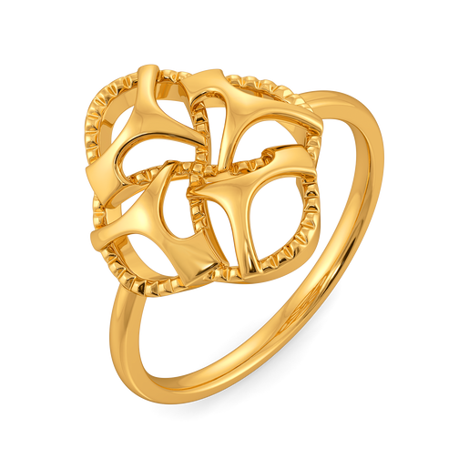 Caught in Cutouts Gold Rings