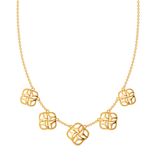Caught in Cutouts Gold Necklaces