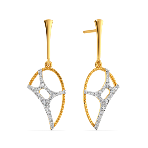 Lit Up in Cutouts Diamond Earrings