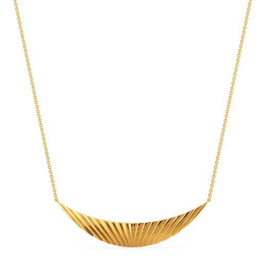 Perfectly Pleated Gold Necklaces
