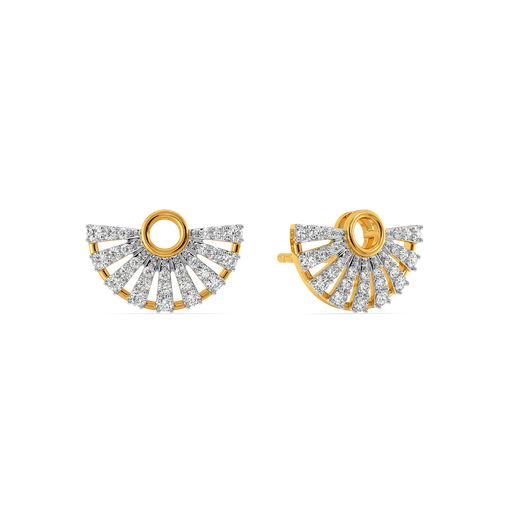 Pretty in Pleats Diamond Earrings