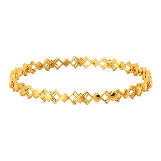 Think Plaid  Gold Bangles
