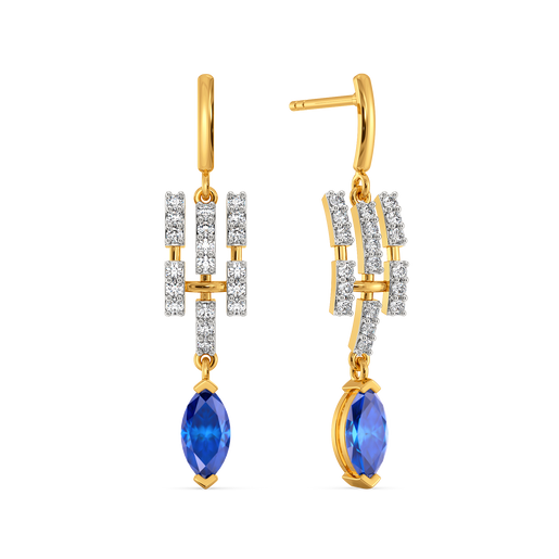 Autumn Blues Diamond Earrings