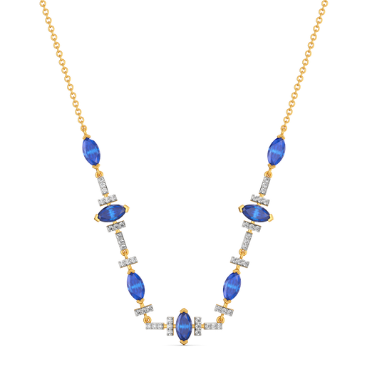 Autumn Blues Diamond Necklaces